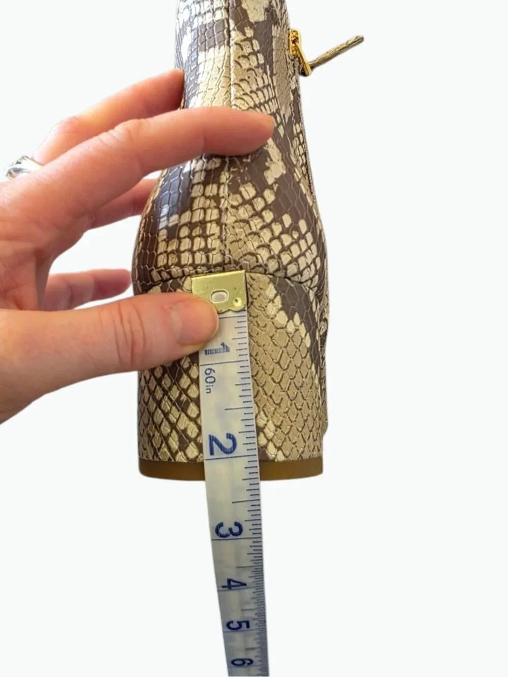 Ralph Lauren Wynne II Snake Print Leather Ankle Boots 10B Python Block Heel NIB